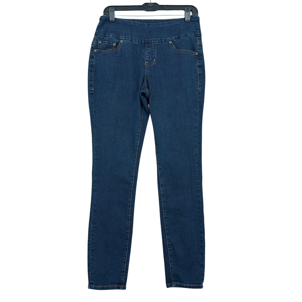 JAG High Rise Skinny Womens 8/29 Cotton Blend‎ Dark Wash Blue Pull On Jeans
